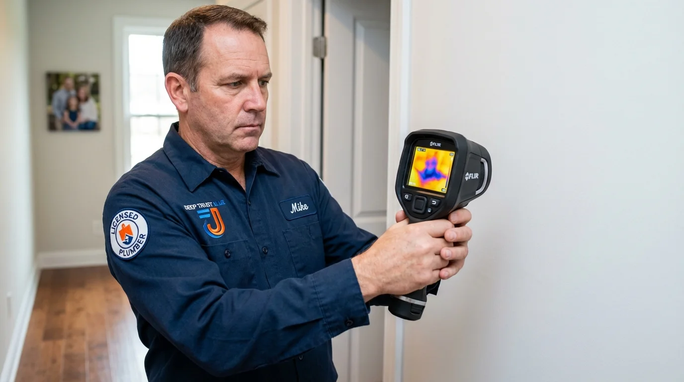 Thermal imaging leak detection by Johns Plumbing LLC in Metropolis